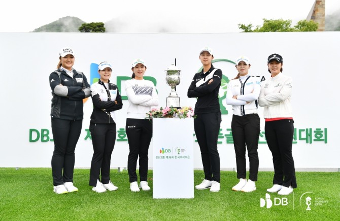 유해란, 박민지, 이지현3, 전우리, 이가영, 박지영(왼쪽부터). 사진=KGA