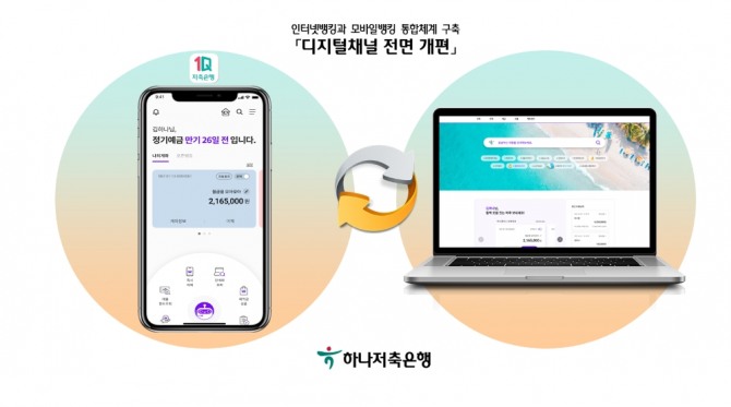 하나저축은행은 인터넷뱅킹 및 모바일뱅킹 앱을 전면 개편하고 손님 중심 서비스로 탈바꿈했다. [사진=하나저축은행]