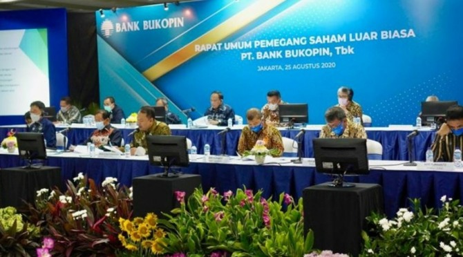 2020년 8월 인도네시아 자카르타 부코핀은행 본점에서 열린 주주총회. 사진=KB금융그룹