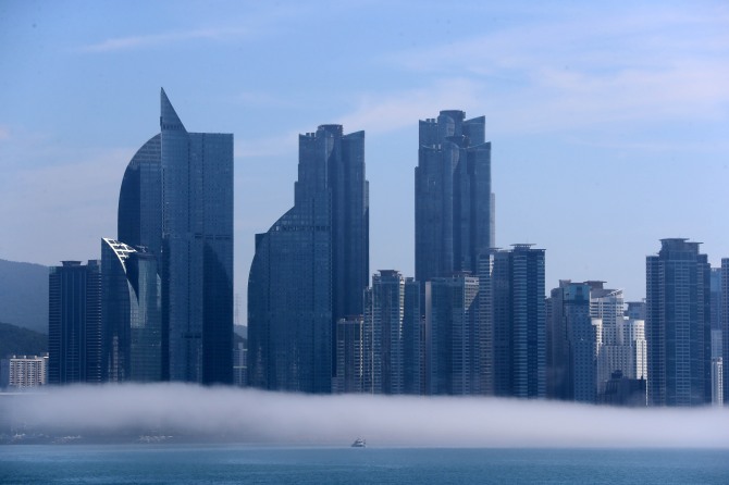 부산 해운대구 마린시티 전경. 사진=뉴시스