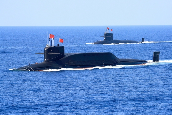 중국의 핵 추진 잠수함 훈련 모습. 사진=로이터 
