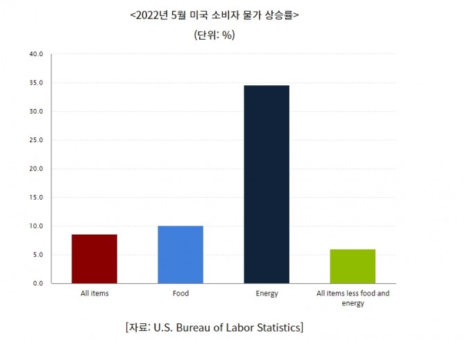 [속보] 미국 CPI 발표 "무려 9.1%"