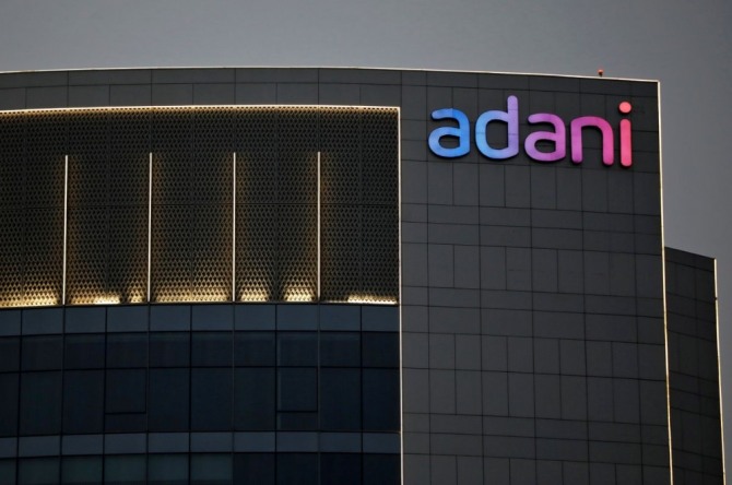 Adani's logo. Photo=Reuters