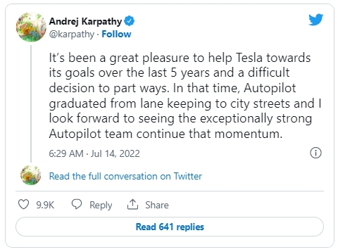 카르파티는 13일 사임을 발표했다. 사진=트위터 캡처