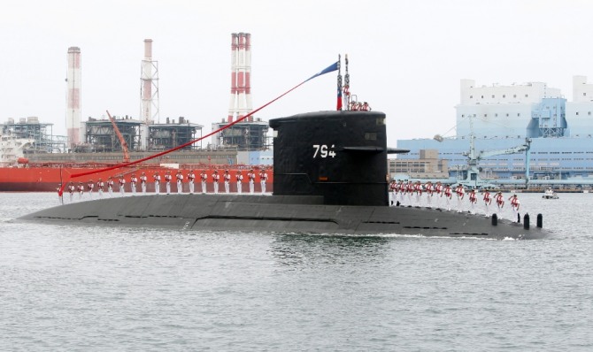 대만의 잠수함 전용 공장 기공식 장면 사진 출처 뉴시스