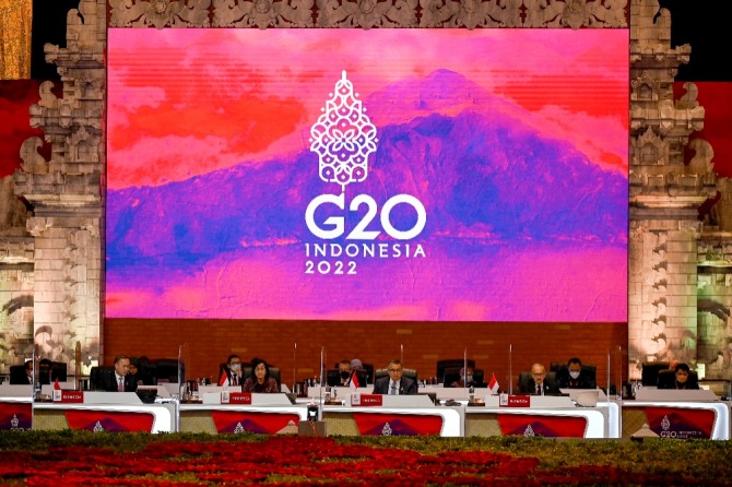 G20 재무장관과 중앙은행 총재 회의가 15일(현지시간) 인도네시아 발리에서 개막됐다. 사진=로이터