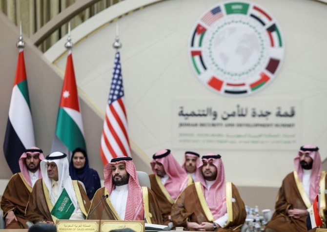 사우디아라비아 실권자 무함마드 빈 살만(MBS) 왕세자가 사우디 제다에서 열린 걸프협력회의(GCC) 정상회의에 참석하고 있다. 사진=로이터