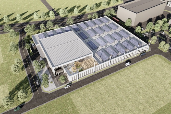 부산 기장군 부경대학교 수산과학연구소 내 건립되는 '스마트양식 테스트베드' 조감도. 사진=GS건설