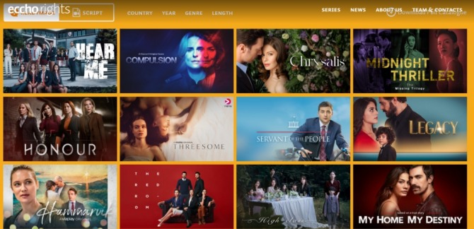 CJ ENM이 에코라이츠를 나이트트레인미디어에 매각하였다. 사진은 에코라이츠가 서비스하고 있는 많은 드라마들. 사진=에코라이츠