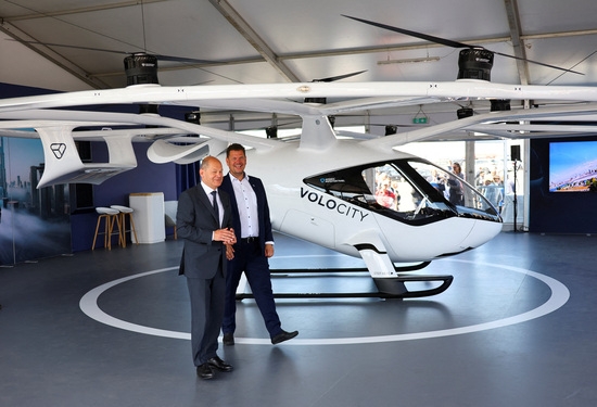 독일 에어쇼에 전시된 볼로시티 에어택시 모습. 사진=로이터