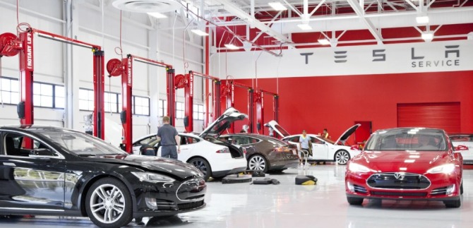 테슬라 서비스센터. 사진=테슬라