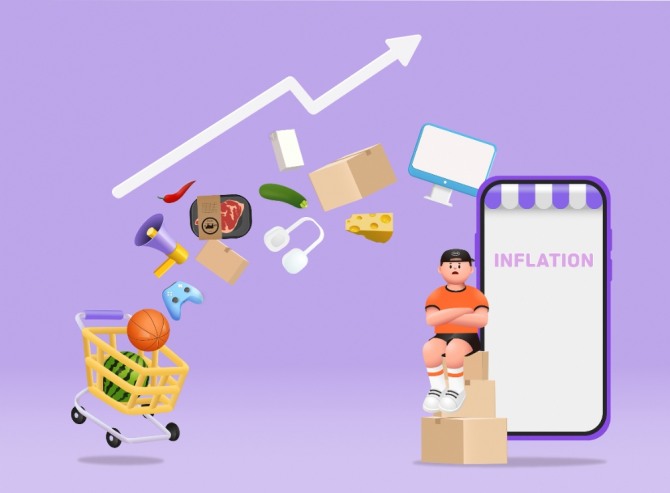 한국은행은 '우리나라의 물가-임금 관계 점검'(BOK 이슈노트) 보고서에서 물가가 오르면 임금도 상승하는 상호작용이 강화되기 때문에 적극적인 정책 대응으로 인플레이션 기대 심리를 억제하는 것이 중요하다고 밝혔다. [사진=클립아트코리아]