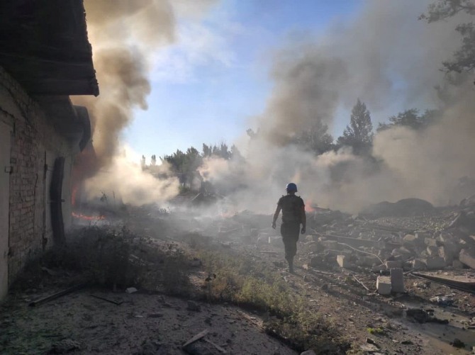 러시아의 공격으로 폐허가 된 도네츠크 지역. 사진=로이터