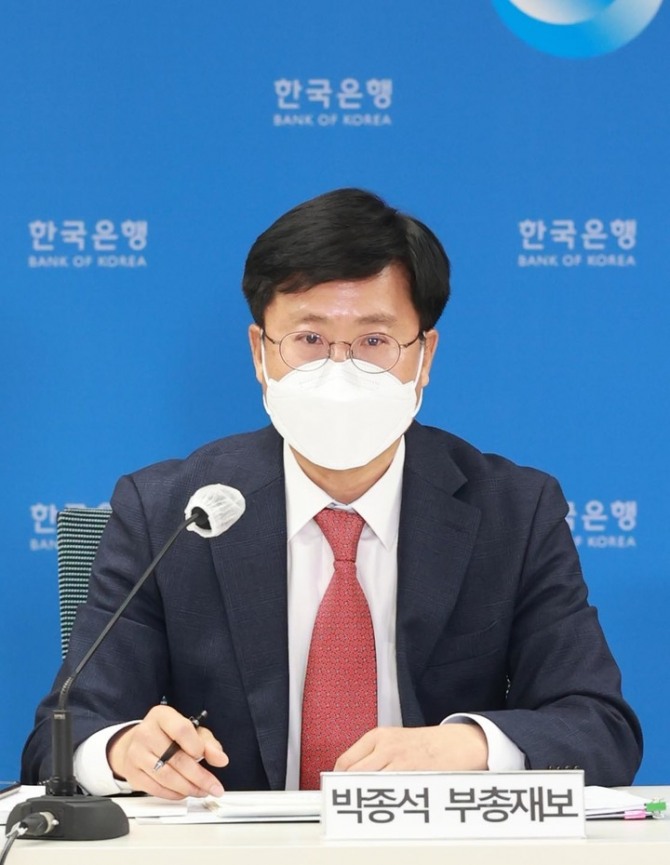 박종석 한국은행 부총재보가 지난해 12월 서울 중구 한국은행에서 열린 통화신용정책보고서 설명회에 참석해 발언하고 있다. [사진=한국은행]