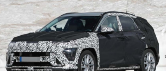 코나 EV 2세대 차량으로 추측되는 테스트 차량. 