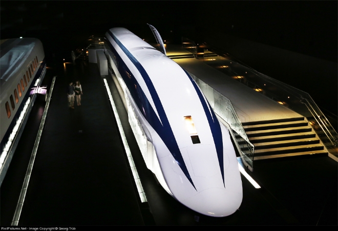 일본철도(JR)가 초고속열차 실험용으로 개발했던 MLX01 Maglev(자기부상열차). 사진=일본 철도박물관
