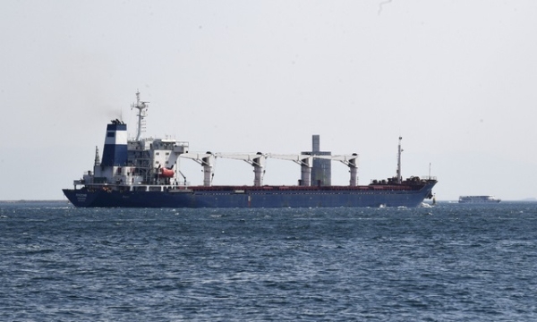 우크라이나 옥수수 약 2만6000톤을 실은 화물선 라조니호. 사진=신화통신·뉴시스