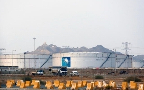 국제유가는 15일(현지시간) 하락했다. 사진은 사우디아라비아의 지다 북부 지역에 있는 사우디 아람코의 석유저장탱크. 사진=AP/뉴시스