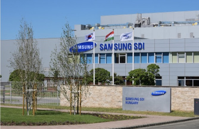 삼성SDI의 헝가리 배터리 공장.