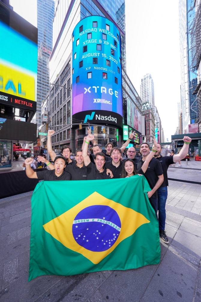 브라질 증권 대기업 XP가 지난 15일 나스닥에서 암호화폐 거래 플랫폼 XTAGE를 공식 출시했다. 사진=나스닥