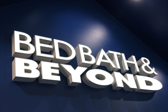 미국 목욕, 생활용품 소매체인 베드 배스 앤드 비욘드 로고. 사진=로이터