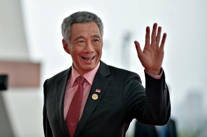 싱가포르의 리센룽 총리가 21일 건국기념일에 형법 377A조를 폐지한다고 발표했다. 사진=로이터