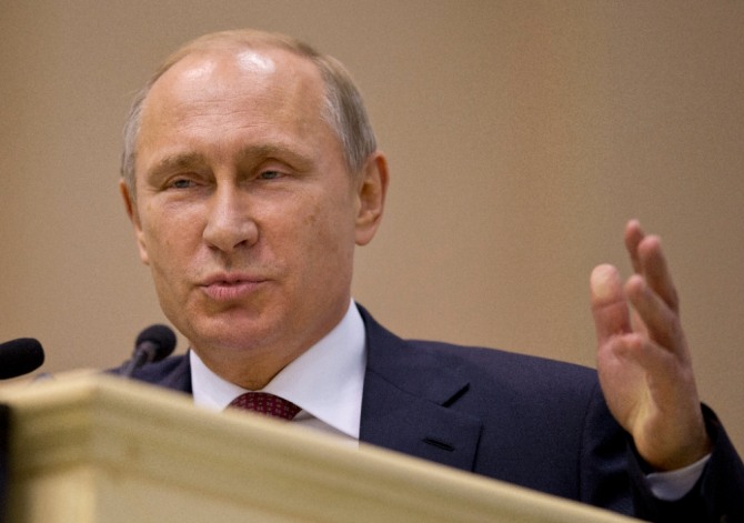 러시아 푸틴 대통령 모습