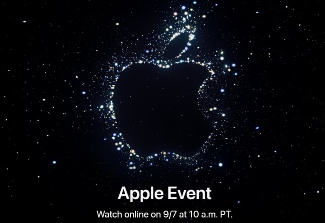 아이폰14 공개행사가 될 것으로 예상되는 애플의 이벤트 홍보포스터. 사진=애플