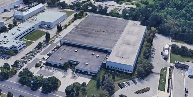 캐나다 온타리오주 마크험에 있는 테슬라 캐나다 공장. 사진=구글맵