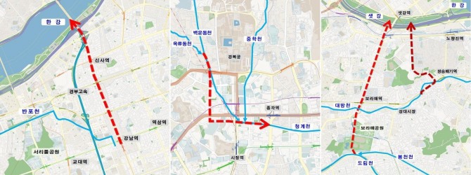 강남역·광화문·도림천 일대 대심도 빗물배수시설 사업개요. 자료=서울시