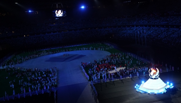 지난해 8월 8일 거행된 도쿄 올림픽 폐막식 전경. 사진=신화통신·뉴시스