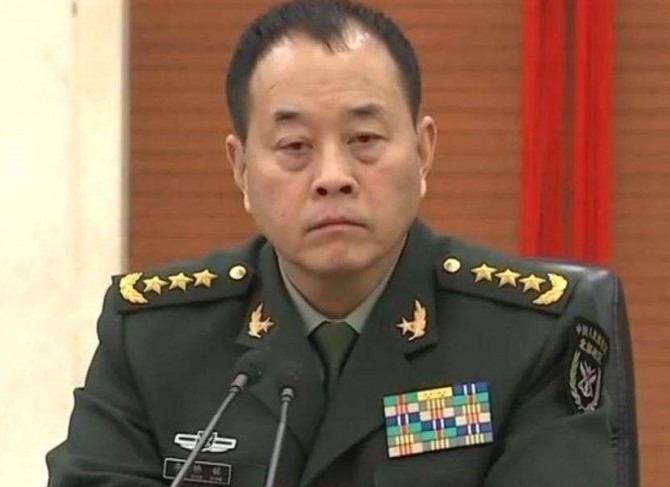 리차오밍 중국 인민해방군 대장의 모습으로 추정되는 사진. 사진=트위터