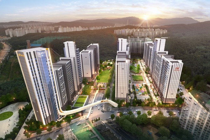 용인 수지 삼성1차아파트 조감도. 사진=현대엔지니어링