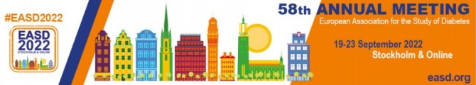 유럽당뇨학회(EASD 2022) 안내 배너. 사진=한미약품. 