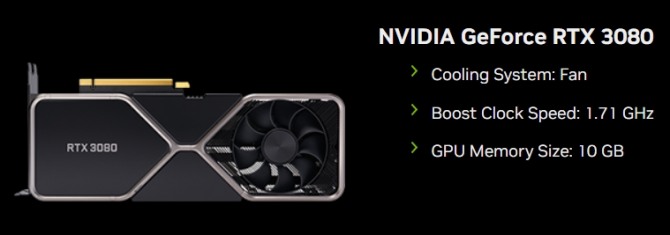 중국 GPU 가격이 이더리움 머지 이후 최저치로 떨어졌다. 사진은 엔비디아 지포스 RTX 3080 모델. 출처=엔비디아 홈페이지