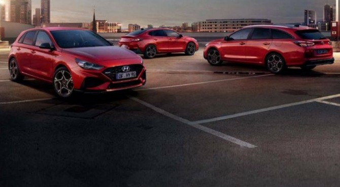 i30 해치백과 왜건, 패스트백의 N라인 30주념 기념에디션. 사진=현대차 스페인