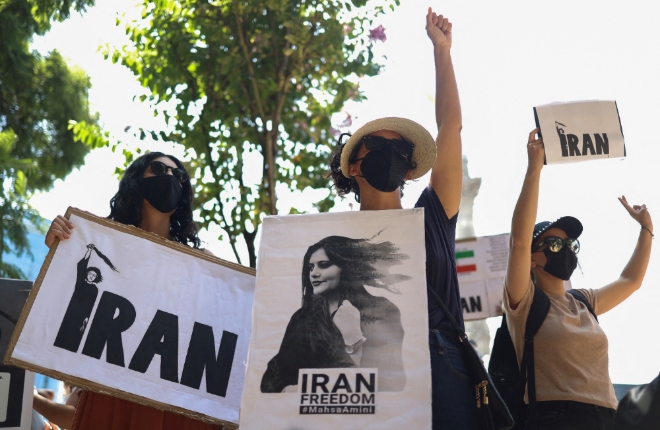 멕시코 이란 '히잡 미착용 의문사' 시위. 사진=연합뉴스