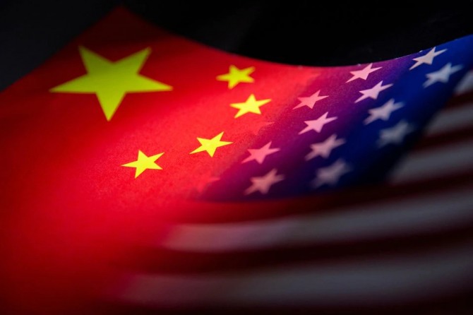 중국과 미국의 국기. 사진=로이터