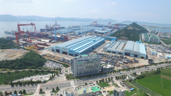 전라남도 영암의 현대삼호중공업. 사진=한국조선해양
