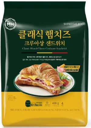 밀크앤허니 클래식 햄치즈 크루아상 샌드위치. 사진=신세계푸드