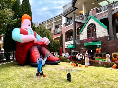 빌리프가 신세계 사이먼 파주 프리미엄 아울렛에서 선보이는 할로윈 콘셉트 팝업 전시. 사진=LG생활건강