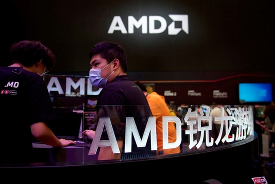 미국 반도체 업체 AMD 로고. 사진=로이터