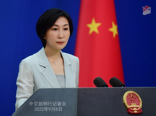 마오닝 중국 외교부 대변인. 사진=중국 외교부