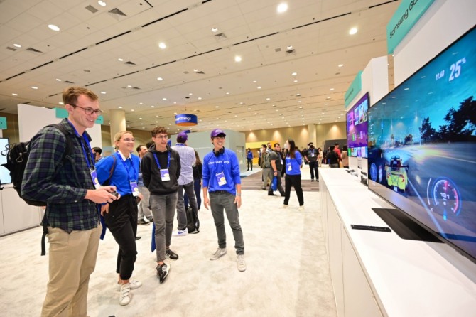 미국 샌프란시스코 모스콘 센터 내에 마련된 삼성전자 부스. 사진=삼성전자