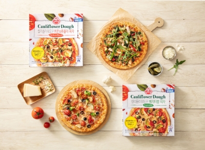 컬리플라워 피자2종. 사진=오뚜기