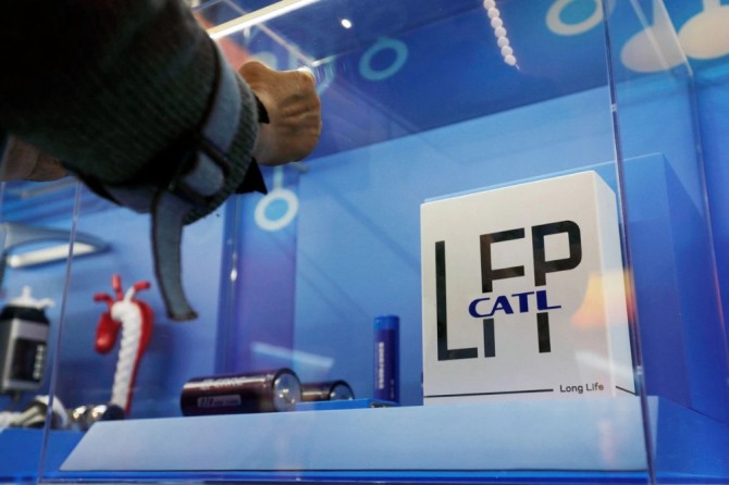 CATL이 개발하고 생산하는 리튬인산철(LFP) 배터리. 사진=로이터