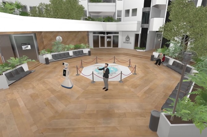 인터폴 메타버스 사무실. 사진=인터폴