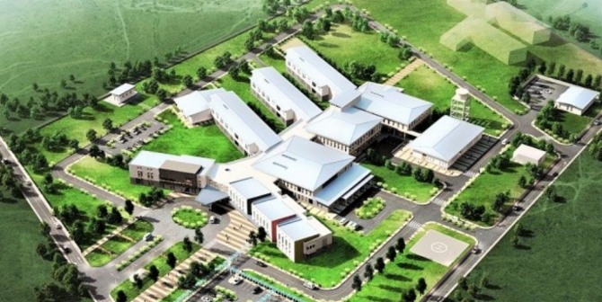 삼성물산과 일진건설산업 컨소시엄이 건설한 카메룬 가루아종합병원. 사진=카메룬 보건부