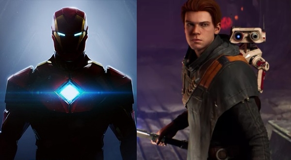 아이언 맨(왼쪽)과 '스타워즈 제다이' 시리즈의 주인공 칼 케스티스. 사진=EA