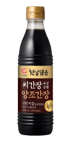 청정원 '햇살담은 씨간장 숙성공법 양조간장 골드 500ml'. 사진=대상